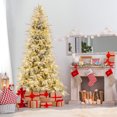 thumbnail image 4 of Gymax 8 FT Artificial Christmas Tree w/1108 PE PVC Branch Tips & 450 LED Lights, 4 of 10