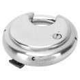 thumbnail image 4 of 4 Digit Combination Disc Padlock with Hardened Steel Shackle Lock for Trailer Garage Storage Unit Sheds, 4 of 5