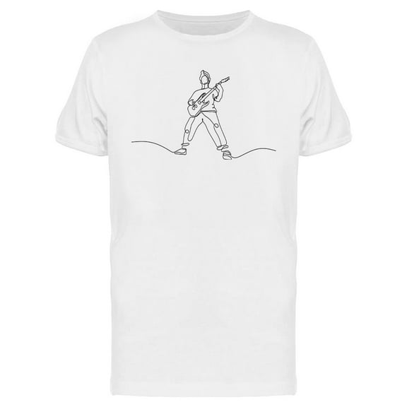Man Playing Guitar T-Shirt Men -Image by Shutterstock, Male 3X-Large