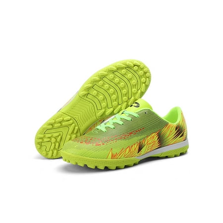 

Audeban Unisex Lightweight Lace Up Sport Sneakers Ground With Nails Kids Sports Comfort Flexible Round Toe Soccer Cleats Athletic Shoe Football Shoes