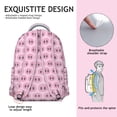 thumbnail image 5 of Pig Print Travel Backpack - Large Capacity Water-Resistant Bookbag for Students & Commuters, Lightweight & Functional, Pig Theme for Personality, 5 of 6