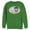 Kelly Green, variant on Men's Batman Christmas Naughty Penguin Sweatshirt Athletic Heather Medium