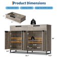 thumbnail image 2 of 55" Buffet Cabinet with 2 Drawers & 4 Doors - Large Kitchen Dining Room Storage Organizer, Freestanding Accent Furniture, 2 of 8