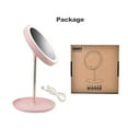 thumbnail image 2 of Miroir de Maquillage à LED Mode Lampe de Table Rotation 360° Luminosité Réglable Miroir Cosmétique Beauté, 2 of 8