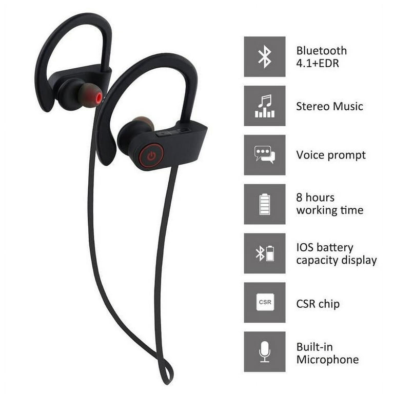 Wireless Headphones,Bluetooth 5.1 Earphones with Charging Case,Waterproof  Sweatproof Lightweight Sport Headset for Running, Cycling, Driving, Workout