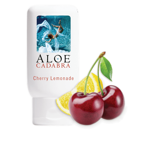 Cherry Flavored Lube with a Splash of Lemonade Personal Lubricant Natural Feel 2.5 oz, by Aloe Cadabra
