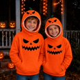 thumbnail image 2 of RMGVDSD Girls Halloween Pumpkin Hoodies for Kids Cute Hooded Sweatshirt Graphic Orange Pullover Tops with Pocket Comfy Fall Clothes Daily Comfort Wear 8-9 Years, 2 of 6