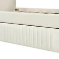 thumbnail image 6 of [Luckynote]Upholstered Daybed Sofa Bed Twin Size With Trundle Bed and Wood Slat ,Beige, 6 of 9