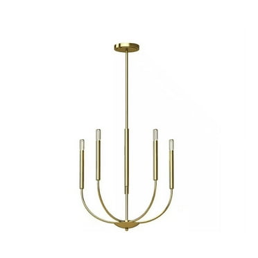Volume Lighting Bract 5-Light Indoor Heirloom Gold Modern Chandelier