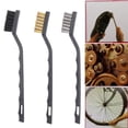 thumbnail image 3 of pitrice 3pcs Mini Rust Removal Industrial Brushes Metal Wire Scratch Brush Cleaning Scrubbing Tool, 3 of 9