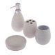 thumbnail image 3 of Vaso del tenedor del cepillo de dientes de la botella de la loción del plato de jabón, accesorios del cuarto de baño Blanco Sunnimix Vaso del dispensador de jabón, 3 of 8