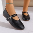 thumbnail image 6 of Miluxas Mary Jane Shoes Women Ballet Flats Round Toe Flat Womens Dressy Shoes Black 8.5(41), 6 of 9