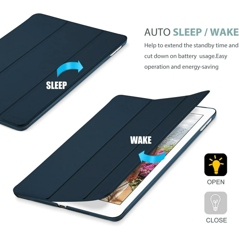 MoKo Case Fit New IPad Air (3rd Generation) 10.5 2019/iPad Pro 10.5 2017, Slim Lightweight Smart Shell Stand Cover With Translucent Frosted Back Protector, With Auto Wake/Sleep, Parrot Tree Price In Saudi