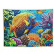 thumbnail image 5 of Orinice Coral Reef Tapestry Wall Hanging Unique Style Graphic Tapestries Home Wall Decor Art for Living Room Bedroom Apartment Farmhouse Dorm 50x40inch, 5 of 6