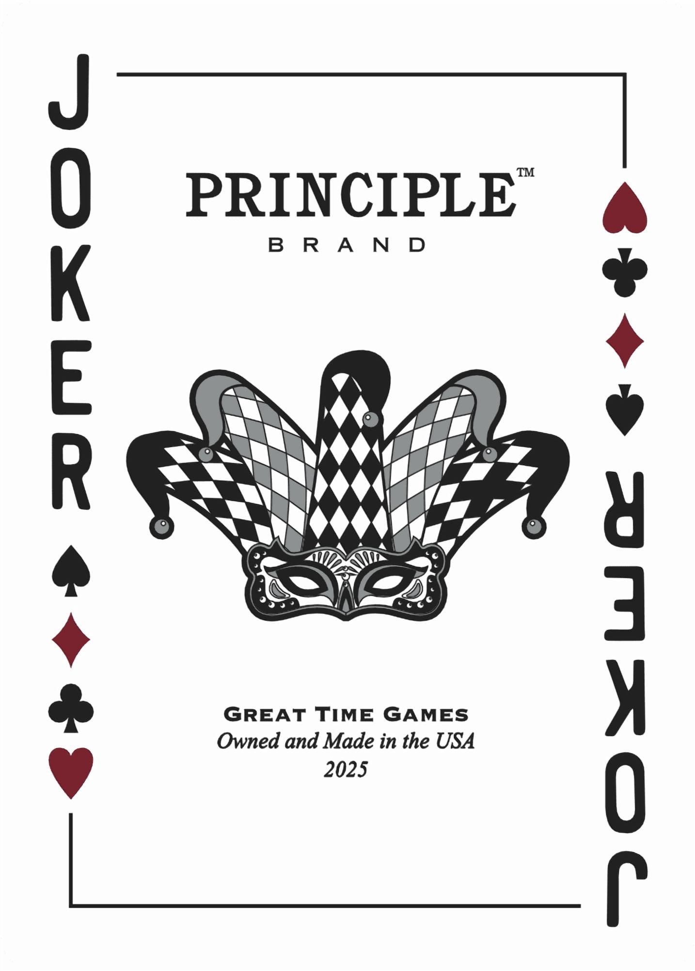 Principle Premium Jumbo Size Poker Playing Cards by Great Time Games (Walmart Exclusive)