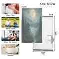 thumbnail image 6 of Yayeee 100% Cotton Hand Towels for Bathroom 16" x 28" Soft Absorbent Kitchen Towel, Forest House, 6 of 7