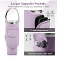 thumbnail image 2 of CozyNestFinds Carrier Bag with Phone&Flap Pockets for Stanley 40/30oz Tumbler with Handle, Insulated Neoprene Cup Holder Carrier Bag w/Shoulder & Handheld Strap Fits Stanley Cup Accessories, 2 of 17