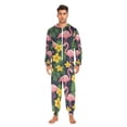 thumbnail image 3 of FORMRS Onesies Pajama for Adults Unisex Hoodie Winter Jumpsuit One Piece Sleepwear, Sizes S-2XL, Flamingo Pattern, 3 of 7