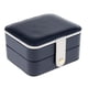 thumbnail image 1 of Caja de cuero de doble capa para guardar pendientes, joyas y viajes, color oscuro Azul oscuro, 1 of 9