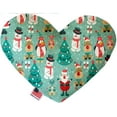 thumbnail image 3 of Christmas Pet and Dog Plush Heart or Bone Toy, "Holiday Friends Group" (Available in different sizes, and 7 different patterns!), 3 of 6