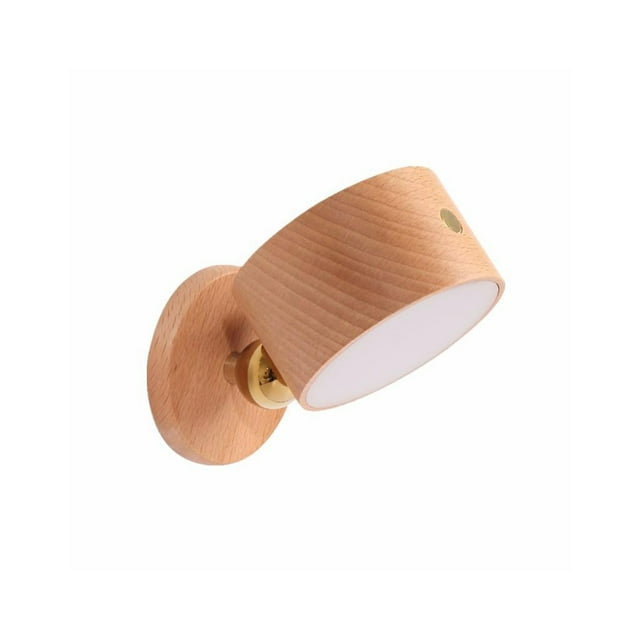 Lámpara de pared Yuarrent recargable 4000K 4W madera