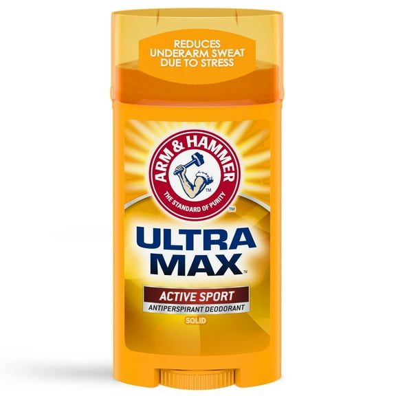 ARM & HAMMER ULTRA MAX Deodorant, Active Sport, Solid Stick, 2.6 oz