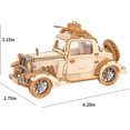 thumbnail image 4 of Rompecabezas 3D de Coche de Burbujas Vintage CHAO Kit de Construcción de Modelo de Madera Mecánica, 4 of 5