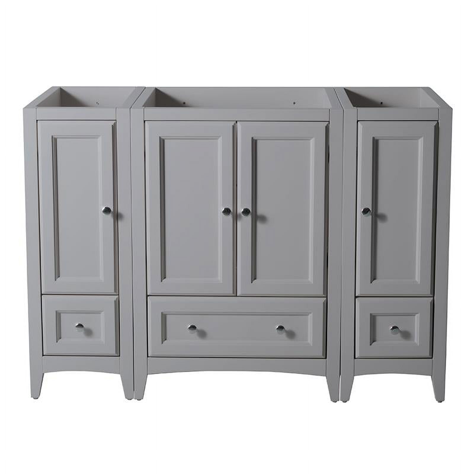 Fresca Oxford 48" 3-drawer Traditional Wood Bathroom Cabinet in Gray - image 2 of 4