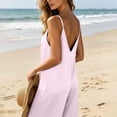 thumbnail image 4 of uublik Womens Jumpsuit Casual Loose Overalls Jumpsuits Wide Leg Pants Rompers with Pockets, 4 of 7