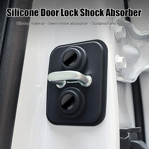 AutoNexis 24 Pcs Car Door Lock Buckle Protective Cover Shock Absorber Cushion Silico GXO