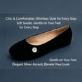 thumbnail image 3 of CHICVOMEY Flats for Women Comfortable Dressy Round Toe with Anti-Slip Sole Convenient Slip on Shoes for Casual Formal Workplace, 3 of 8