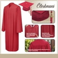 thumbnail image 2 of Unisex Matte Graduation Cap Gown Tassel Package, High School and University, 2 of 8