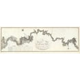 thumbnail image 2 of Collot, George Henri Victor 32x13 White Modern Wood Framed Museum Art Print Titled - A General Map of The River Ohio, 1796, 2 of 4