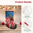thumbnail image 4 of Uemuo Eagle Head With American Flag Print Christmas Stockings, 18inch Xmas Hanging Stocking Decorations for Christmas Party Family Decor, 4 of 7