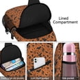 thumbnail image 4 of Sling Backpack,Halloween Spooky Icons Pattern Sling Bag with Water Bottle Holder,Waterproof Sling Bag for Men/Women with Headphone Jack for Hiking,Travel, 4 of 6