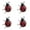 B, variant on Metal Ladybugs Wall Art Outdoor Decor - 3D Cute Ladybirds Sculptures for Garden, Fence, Yard - Bulk Set of Lawn Ornaments & Rustic Patio Decorations for Trees, Home & Outdoor Spaces