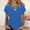 Blue, variant on Tittly T Shirts for Women Spring Tops for Women Womens Summer Tops Short Sleeve Shirts V Neck Tshirts Loose Casual Tunic Blouses Tees Tshirts Shirts Basic Tees Mint Green 3XL