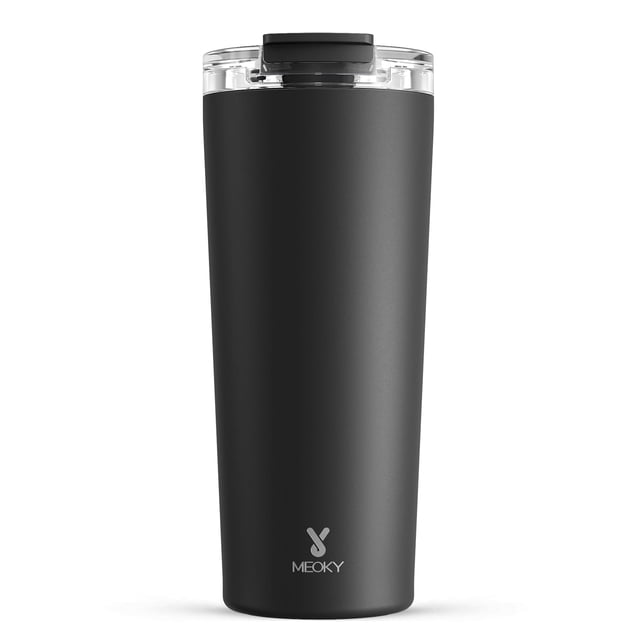 Taza de café de viaje Meoky de acero inoxidable con aislamiento de 700 ml