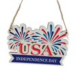 thumbnail image 3 of 11 Colgante del Día de la Independencia feliz, letras de madera, adorno de placa para pastel para el Día Nacional de los Estados Unidos, decoración navideña del 4 de julio, 3 of 5