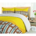 thumbnail image 5 of Ambesonne Bike Duvet Cover Sets, Riding Bicycles in Woodland, 2-King, Yellow and Multicolor, 5 of 7
