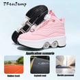 thumbnail image 5 of Chaussures à Roulettes à 4 Roues pour Filles Chaussures de Mode avec Roues Patins à Roulettes Réglables pour Femmes Chaussures Espadrilles avec Roues, 5 of 5
