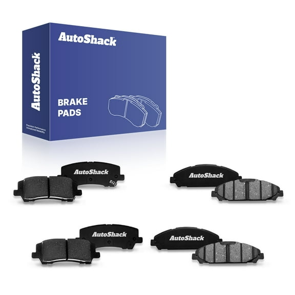 AutoShack Front & Rear Ceramic Brake Pad Set Replacement for 2015-2018 Ford Mustang 2020-2022 Ford Mustang 8-PC