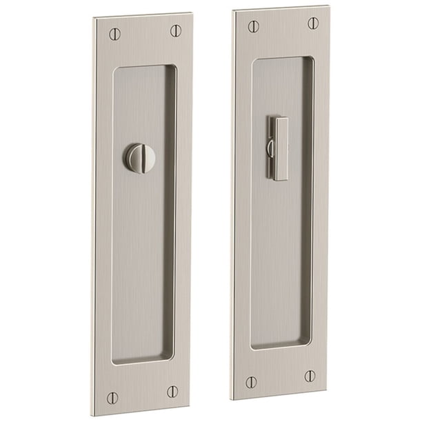 Baldwin Pd005.Priv Santa Monica Privacy Pocket Door Set - Nickel ...