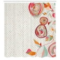 thumbnail image 3 of Ambesonne Garden Shower Curtain, Flower Petals Buds Dots, 69"Wx75"L, Multicolor, 3 of 3