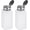White, variant on 2pcs Solvent Alcohol Dispenser 200ml(6.7oz) Push Down Liquid Pump Bottle with Sealing Stainless Steel Lid for Acetone Cleanser Polish Remover, White 200ml 6.7oz