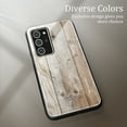 thumbnail image 2 of Galaxy Note 20 Ultra Case Cover, Allytech Wooden Texture Silicone Frame Tempered Glass Anti-scratch Wireless Charing Support Back Cover for Samsung Galaxy Note 20 Ultra, 2 of 5