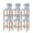 Blue, variant on Yellow Gray White Bar Stool Covers Set of 4, Farmhouse Gradient Abstract Art Stretch Washable Bar Chair Covers with Backs, Removable Pub Counter Height Chair Cover for Kitchen Dining Room Cafe