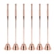 thumbnail image 1 of 6 uds extintor de velas giratorio de oro rosa en forma de campana cubierta de extintor de velas con mango ergonómico para el hogar, 1 of 8