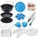 thumbnail image 3 of Accessoires pour Friteuse à Air Chaud Carrée 12 Pcs avec Livre de Recettes Compatible avec Friteuse à Air Philips, COSORI, 3 of 4