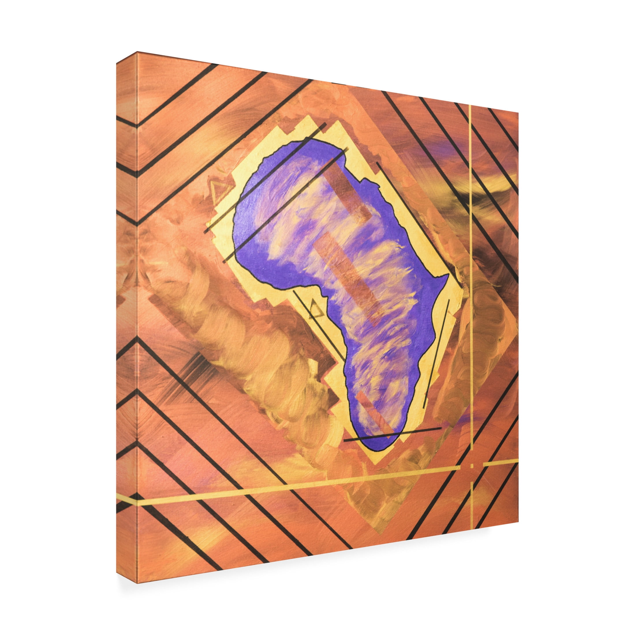 Canvas Wall Art - Roxy Wuz Here 'Royal Beginnings' Wall Art for Living Room, Bedroom, or Office Décor by Trademark Fine Art - 18 x 18 Inches